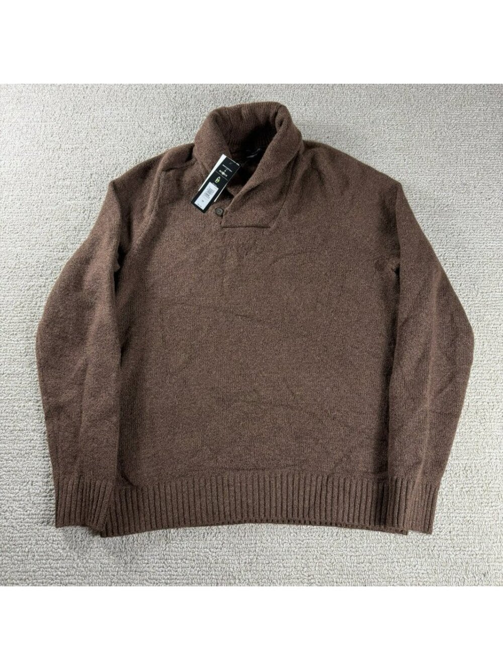 Banana Republic Cowl Neck Tight Knit Sweater Brown Men’s Size Medium
